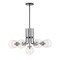 Z-Lite Parsons 9 Light Chandelier, Matte Black & Clear 477-9MB-BN - alternate 6